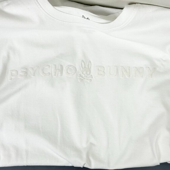 Psycho Bunny White Graphic T-Shirt - Picture 5 of 8